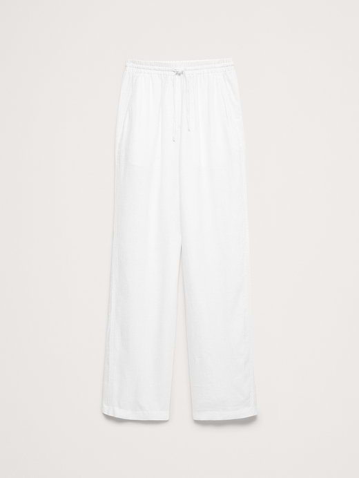 Banana Republic The Getaway Straight-Leg Pull-On Pant in Linen — photo 5
