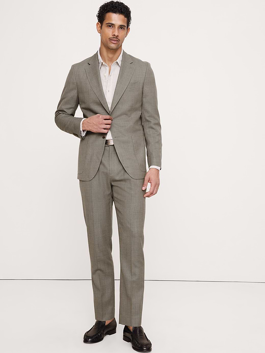Banana Republic Tailored Slim-Fit Italian Wool Ventile Suit Jacket — photo 6