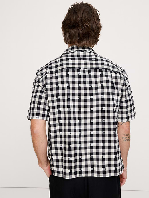 Banana Republic Relaxed-Fit Embroidered Cotton Resort Shirt — photo 3