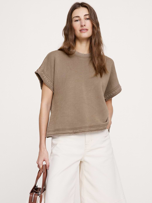 Banana Republic Terry Sweatshirt Tee — photo 1