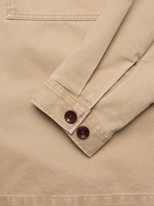 Banana Republic Cotton Twill Hooded Overshirt — photo 7