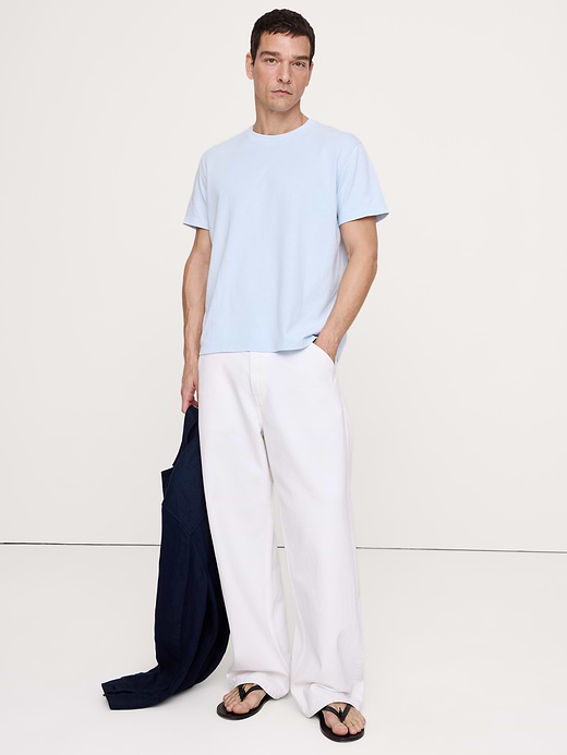 Banana Republic Midweight Cotton Slub Crew-Neck T-Shirt — photo 1