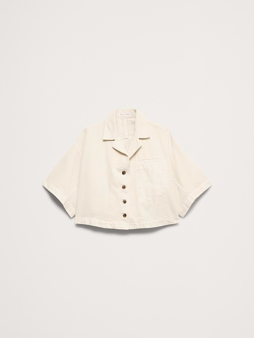 Banana Republic Boxy Crop Denim Shirt — photo 5