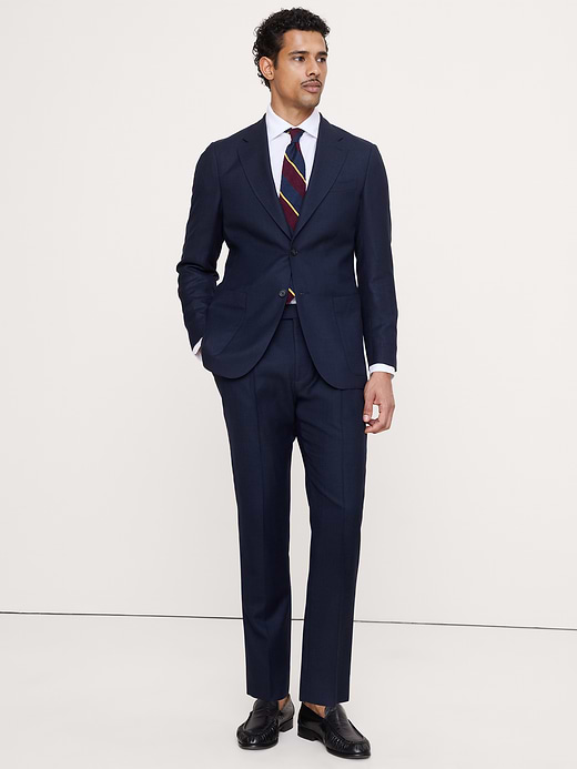 Banana Republic Tailored Slim-Fit Italian Wool Ventile Suit Jacket — photo 6