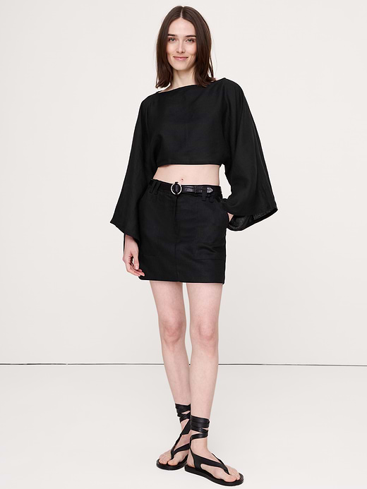 Banana Republic Linen Mini Skort — photo 4
