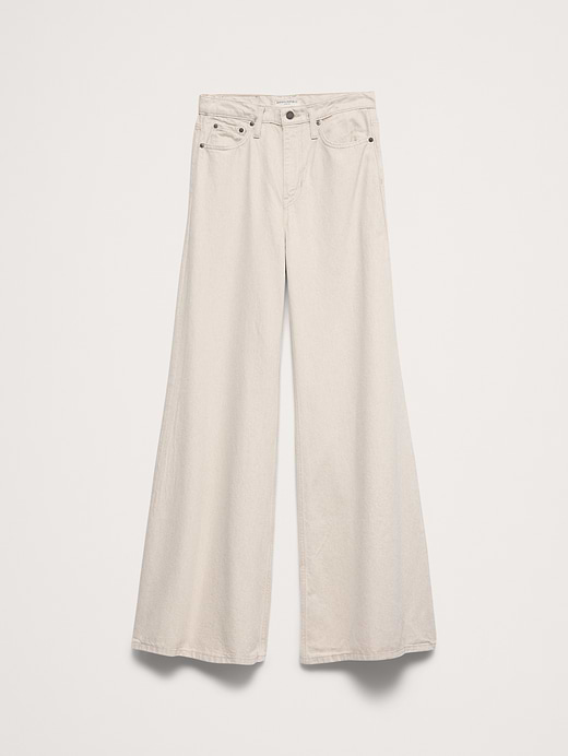 Banana Republic High-Rise Wide-Leg Lightweight Palazzo Jean — photo 6