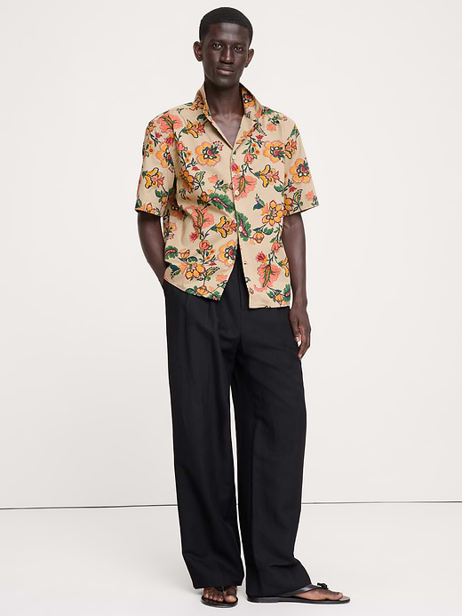 Banana Republic Relaxed-Fit Cotton Poplin Resort Shirt — photo 1