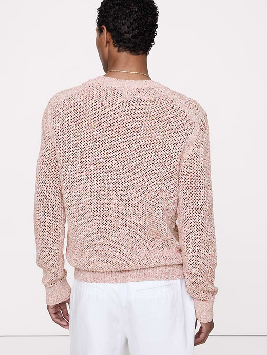 Banana Republic Textured Mesh Crew-Neck Sweater — photo 3