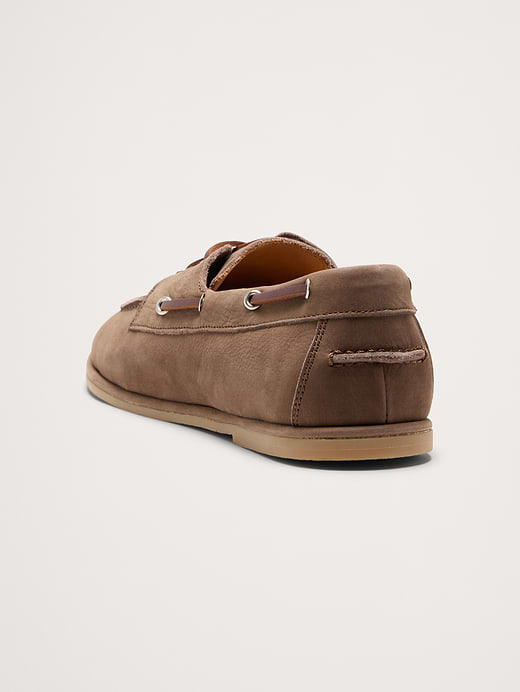 Banana Republic Italian Nubuck Leather Boat Shoe — photo 5