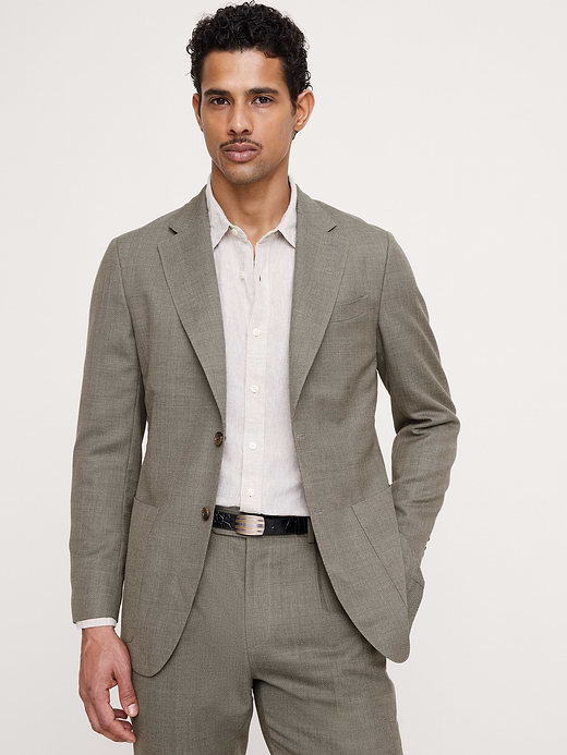 Banana Republic Tailored Slim-Fit Italian Wool Ventile Suit Jacket — photo 1