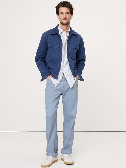 Banana Republic Straight Linen-Cotton Traveler Pant — photo 1