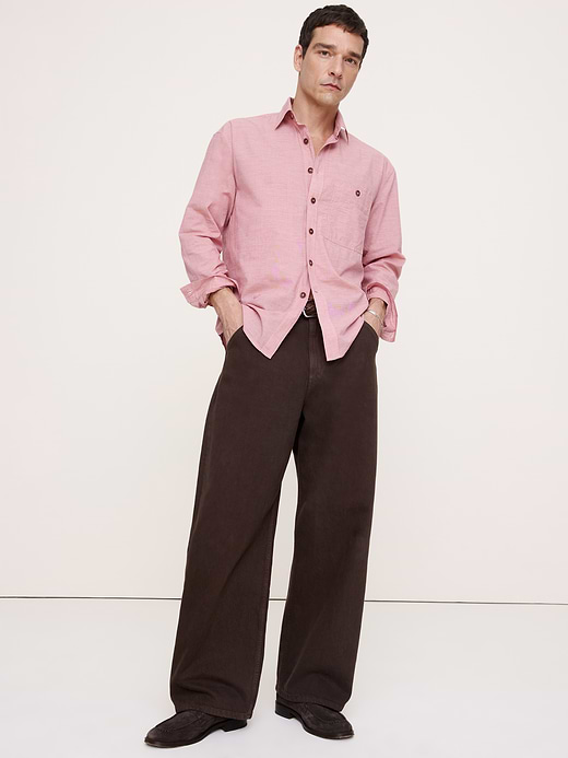 Banana Republic Relaxed-Fit Summerweight Cotton Shirt — photo 1