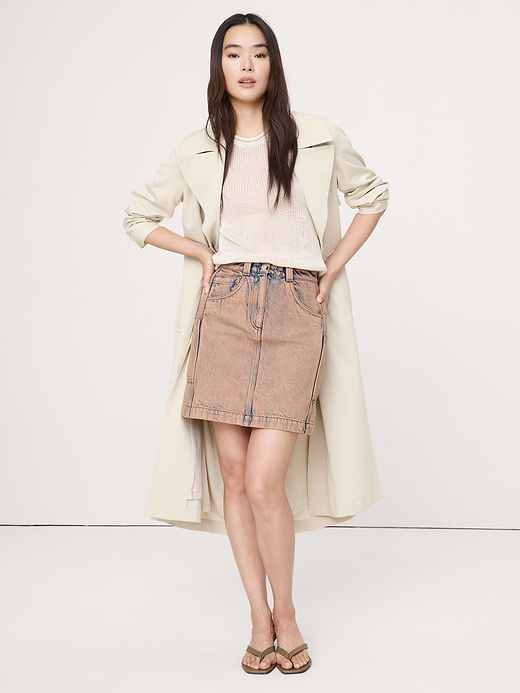 Banana Republic Paneled Denim Mini Skirt — photo 1