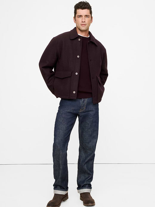 Banana Republic Double-Faced Wool-Blend Utility Jacket — photo 1