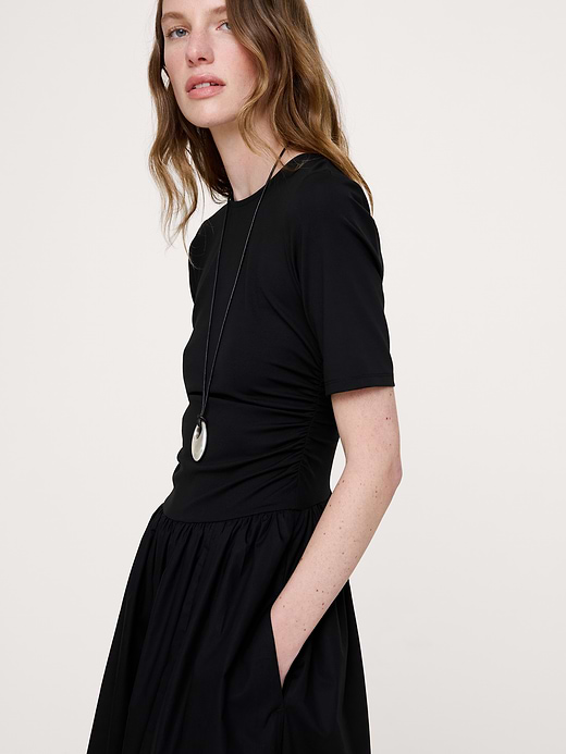 Banana Republic Jersey + Cotton Poplin Maxi Dress — photo 4