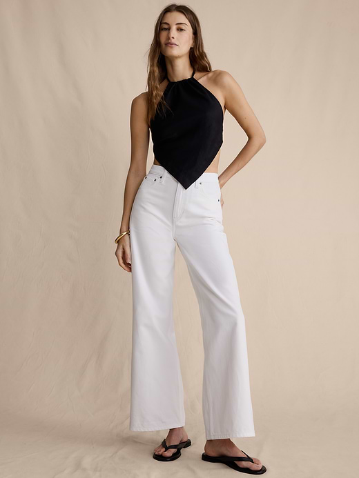 Banana Republic The Icon Classic Wide-Leg Crop Jean — photo 1