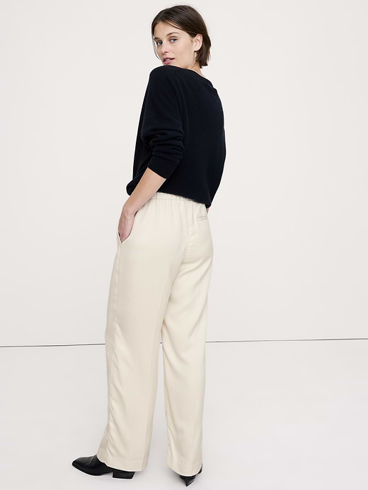 Banana Republic High-Rise Wide-Leg Drapey TENCEL™ Pull-On Pant — photo 3