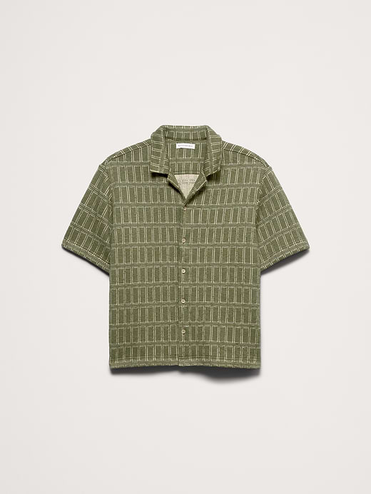 Banana Republic Relaxed-Fit Jacquard Resort Shirt — photo 5