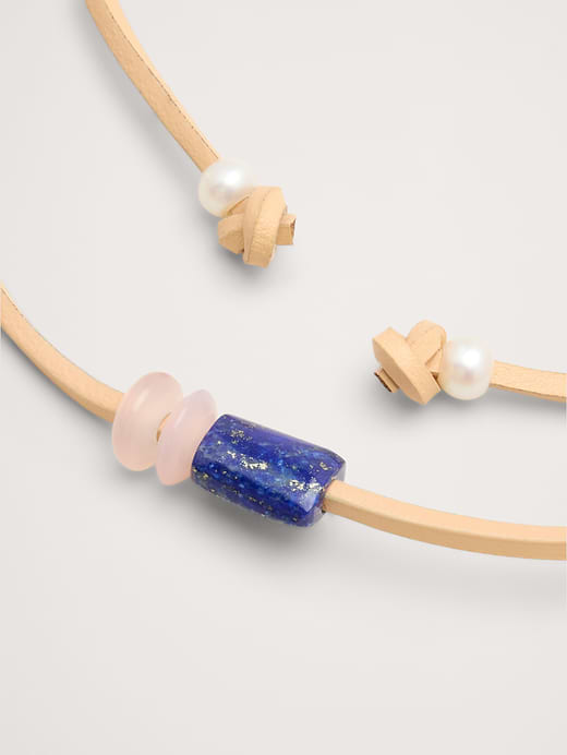 Banana Republic Lapis Cord Necklace — photo 4