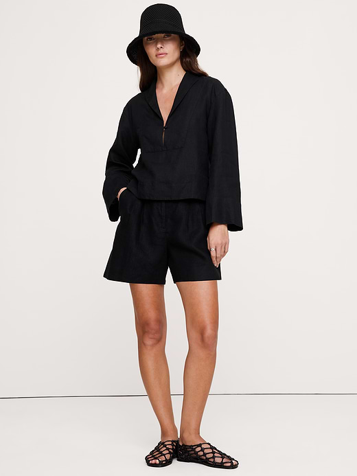 Banana Republic Linen Popover Top — photo 1