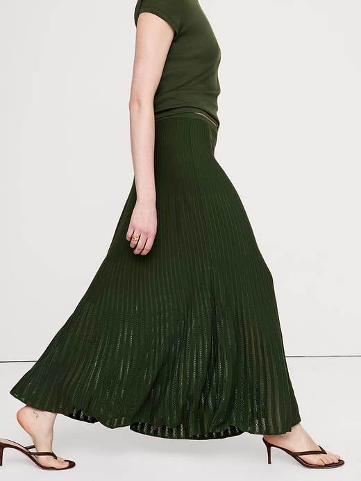 Banana Republic Sculpted Eyelet Maxi Skirt — photo 4