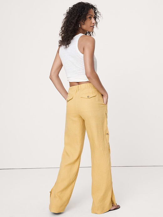 Banana Republic The Everyday Wide-Leg Pant in Linen — photo 3