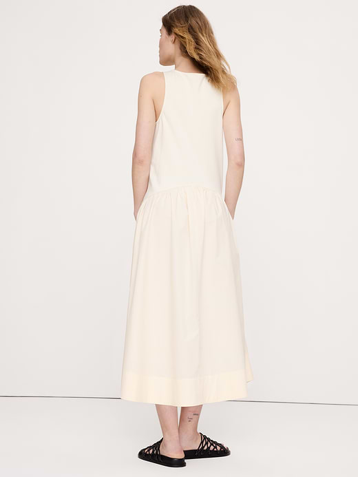 Banana Republic Cotton Poplin + Jersey Midi Dress — photo 3