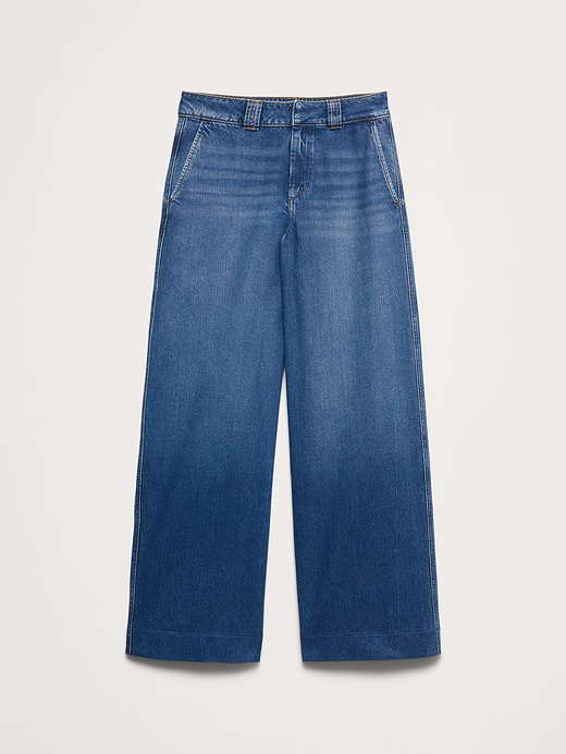 Banana Republic Mid-Rise Palazzo Jean — photo 5