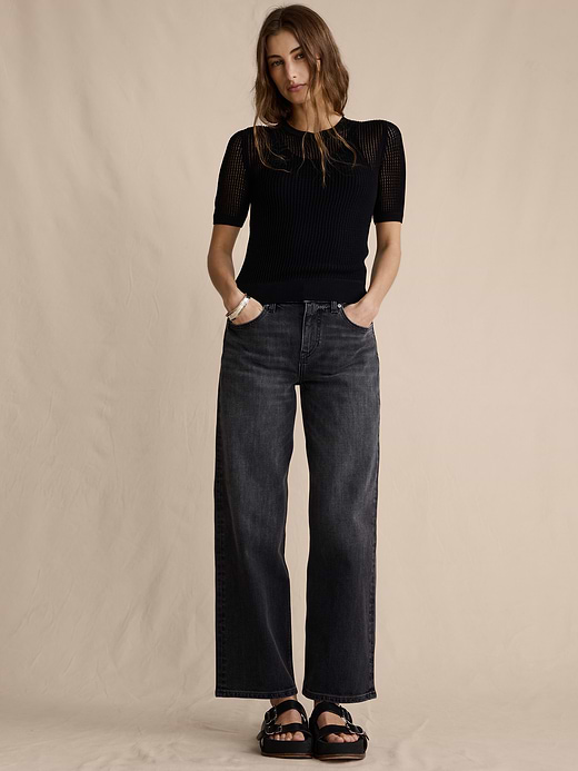 Banana Republic Mid-Rise 90s Loose Crop Jean — photo 1