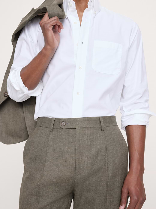 Banana Republic Tailored Slim-Fit Italian Wool Ventile Suit Pant — photo 4