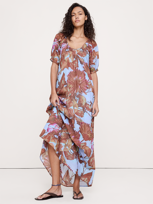 Banana Republic Lightweight Cotton Scoop-Neck Maxi Dress — photo 1