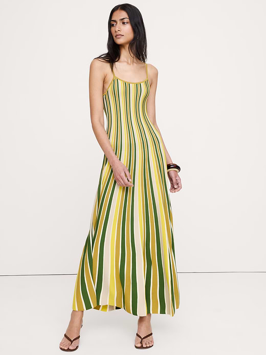 Banana Republic Sculpted Stripe Maxi Dress — photo 5