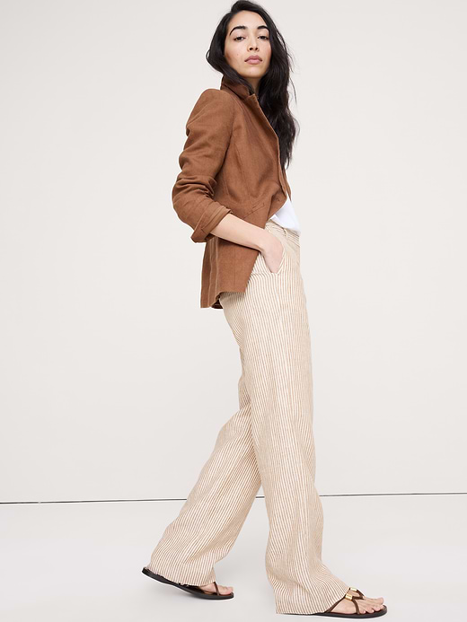 Banana Republic The Everyday Wide-Leg Pant in Linen — photo 4