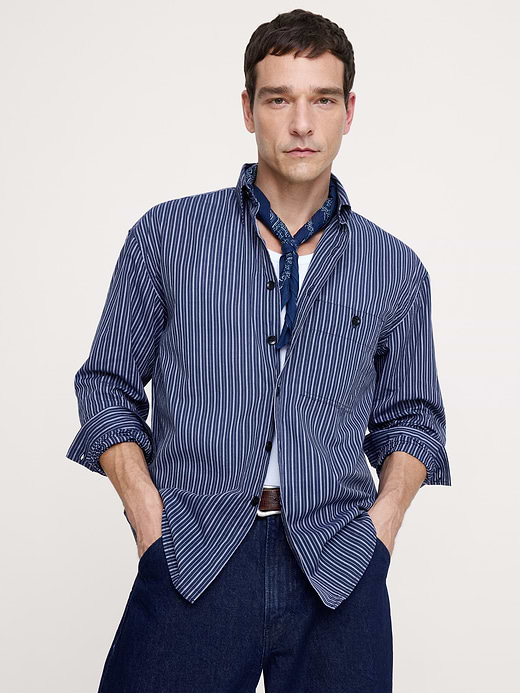 Banana Republic Relaxed-Fit Summerweight Cotton Shirt — photo 1