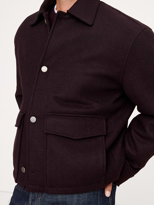 Banana Republic Double-Faced Wool-Blend Utility Jacket — photo 4