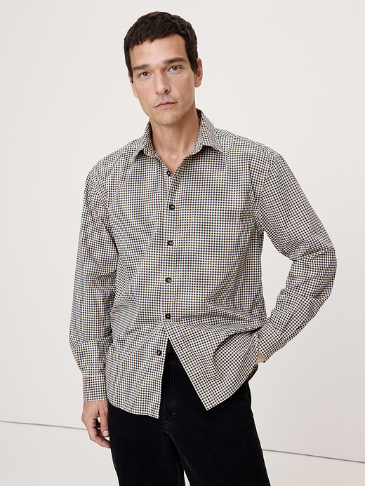 Banana Republic Relaxed-Fit Washed Cotton Poplin Shirt — photo 1