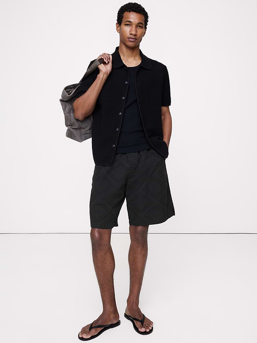 Banana Republic 11" Cotton Jacquard Pull-On Short — photo 1