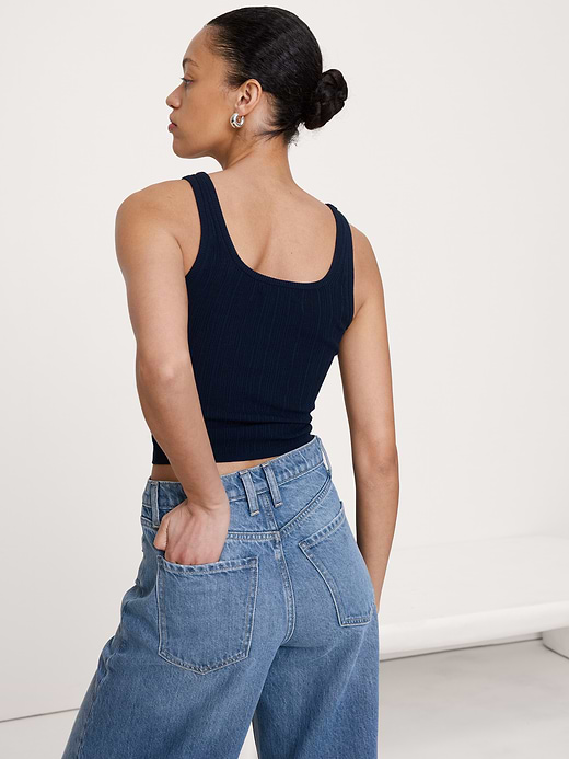 Banana Republic Crinkle Knit Tank — photo 3