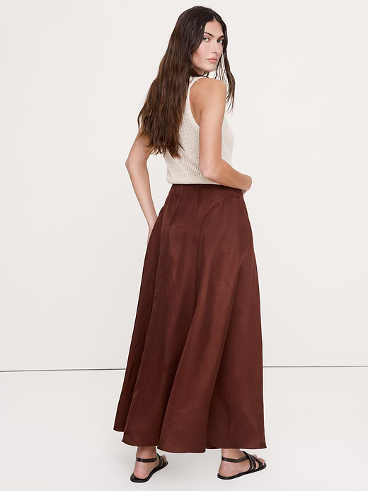 Banana Republic Viscose-Linen Maxi Skirt — photo 3