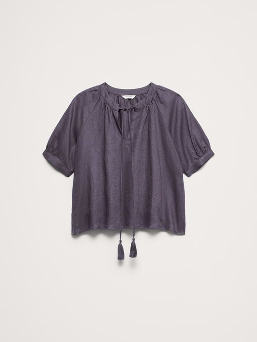 Banana Republic Linen Tassel-Tie Top — photo 5