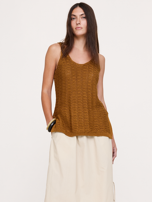 Banana Republic Coastal Cotton Scoop-Neck Sweater Tunic — photo 1