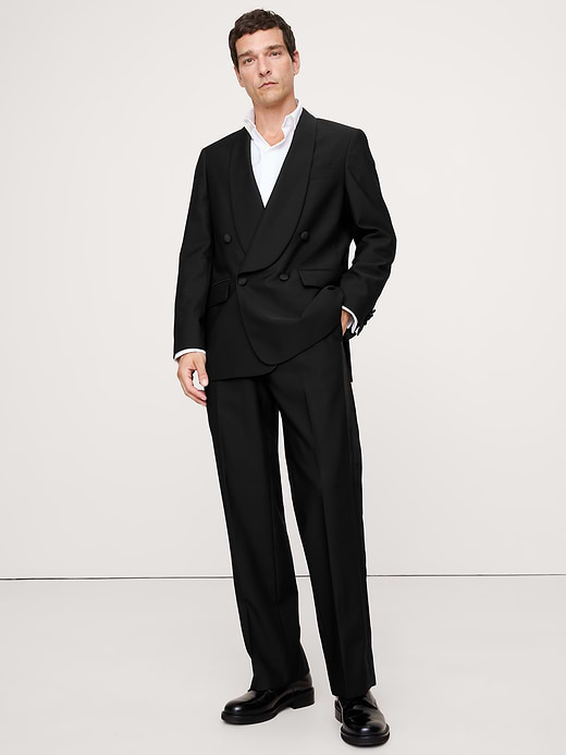 Banana Republic Straight Italian Barathea Tuxedo Pant — photo 4