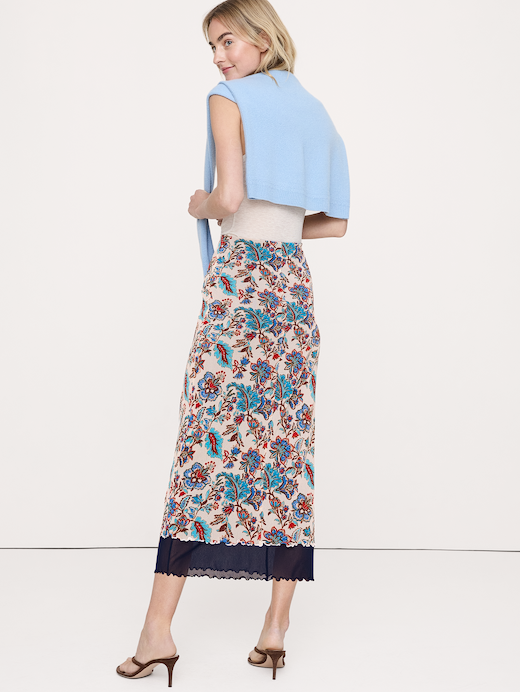 Banana Republic Mesh Midi Skirt — photo 3