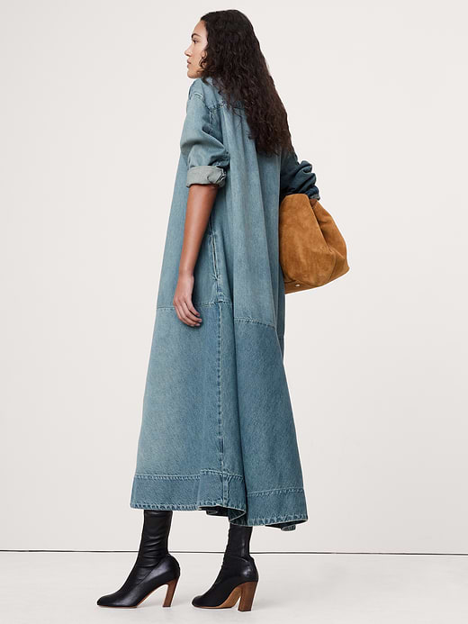 Banana Republic Denim Popover Shirt Dress — photo 4