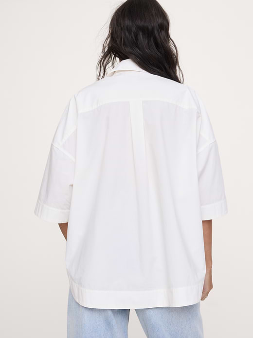 Banana Republic Cotton Poplin Popover Tunic — photo 3