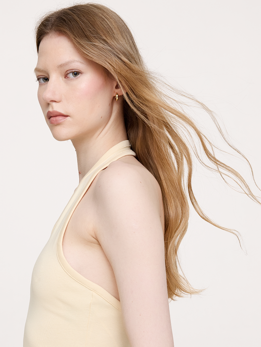 Banana Republic Minimalist Cotton Halter Tank — photo 4