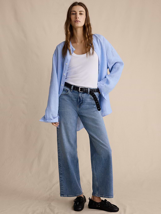 Banana Republic Mid-Rise 90s Loose Crop Jean — photo 1