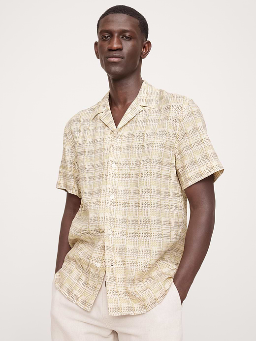 Banana Republic Standard-Fit Linen Resort Shirt — photo 1