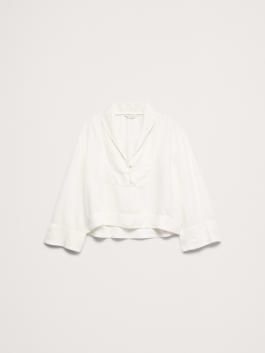 Banana Republic Linen Popover Top — photo 5
