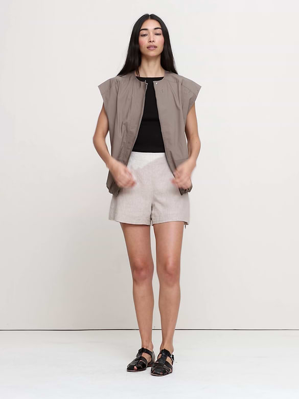 Banana Republic High-Rise 3" Linen Short — photo 6